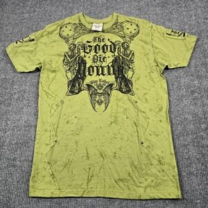 Blac Label Shirt Mens XL Green‎ The Good Die Young Street Warriors Graphic Tee